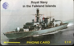 FALKLAND  -  Phonecard   -  HMS Iron Duke  -  £ 10 - Falklandeilanden