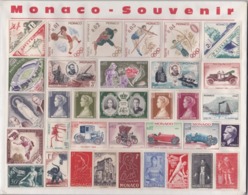 MONACO - LOTTO DI 36 FRANCOBOLLI  SOVENIR - NUOVI - Collections, Lots & Séries