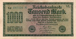 GERMANY-  1000 MARK 1922  P-76e  CIRC.xf +aunc   Filigran -Gitter Mit 8  SerieYd  403320 - 1.000 Mark