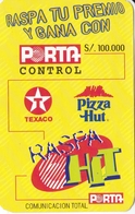 TARJETA DE ECUADOR DE PORTA DE 100000 SUCRES - TEXACO - PIZZA HUT - Equateur