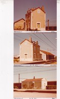 21 / MEURSAULT / 3  PHOTO VERITABLE GARE 1982 / - Meursault