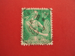 1957-59  Oblitéré N°  1115  A " MOISSONNEUSE, 10 F Vert "   Net  0.50   Photo  3   "brétigny Sur Orge" - 1957-1959 Moissonneuse