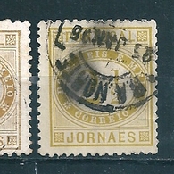 N° 50 A Timbre Pour Journaux (Dent. 11 1/2) Olivejaune  Timbre Portugal 1876 Journaes - Usati