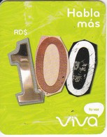 TARJETA DE REPUBLICA DOMINICANA DE VIVA RD$100 - Dominicaine