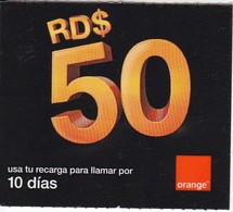 TARJETA DE REPUBLICA DOMINICANA DE ORANGE RD$50 - Dominicana