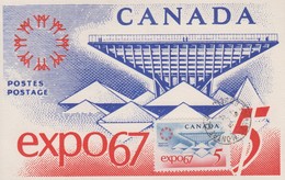 Carte  Maximum   1er  Jour   CANADA  Exposition  Universelle  De  MONTREAL   1967 - 1967 – Montreal (Kanada)