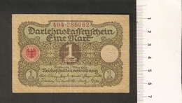 T. Germany Weimar Republic Darlehenskassenschein 1 MARK 1920 - # 494 . 286062 - 1 Mark
