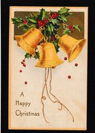 Ellen Clapsaddle Signed - 3 Christmas Bells 1907 - Antique Postcard - Clapsaddle