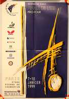 = FRANCE - 1999 - PARIS - Affiche Finale ITTF Pro Tour - Tennis Table Tischtennis - Tennis Tavolo