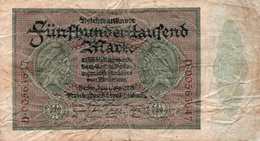 GERMANY- 500000 MARK 1923  P-88a  Circ   SERIE  D-00563617 - 500.000 Mark