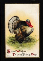 Ellen Clapsaddle - Thanksgiving Turkey 1908 - Antique Postcard - Clapsaddle