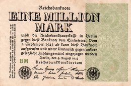 GERMANY-1 MILLION MARK 1923  P-102c  Circ XF++AUNC   UNIFACE - 1 Million Mark