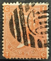 GREAT BRITAIN 1868 - Canceled - Sc# 43 - 4d - Plate11 - Usados