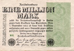 GERMANY-1 MILLION MARK 1923  P-102a  Circ XF++   UNIFACE - 1 Miljoen Mark