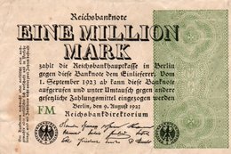 GERMANY-1 MILLION MARK 1923  P-102a  Circ XF++   UNIFACE - 1 Million Mark