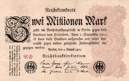 GERMANY-2 MILLIONEN MARK 1923  P-104a1  Circ XF++   UNIFACE - 2 Millionen Mark