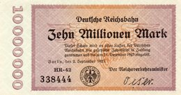 GERMANY-10 MILLIONEN MARK 1923  P-S1014.3  UNC  SERIE  338444  UNIFACE - 10 Miljoen Mark