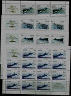 RUSSIA 2005 100 YEARS OF RUSSIAN U BOAT FLEET SET OF 4 FULL SHEET MI No 1236-9 MNH VF !! - Fogli Completi