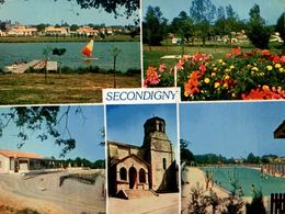 Secondigny Eglise Camping Du Moulin La Piscine Geante 1983  CPM Ou CPSM - Secondigny