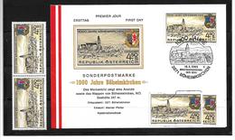 6033k: Österreich 1985, 1000 Jahre 3071 Böheimkirchen, Beleg Und 4 Postfrische/ Gestempelte Briefmarken - St. Pölten
