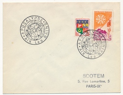 FRANCE - Env Cachet Temporaire "APOCALYPSE" - 12/7/1961 Aix Les Bains - Bolli Commemorativi