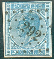 N°18 - NON DENTELE Et Obl. LP. 292 PEPINSTER - 15469 - 1865-1866 Profile Left