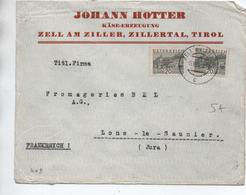 1932 - ENVELOPPE COMMERCIALE De ZELL AM ZILLER Pour LONS LE SAUNIER (JURA) - Storia Postale