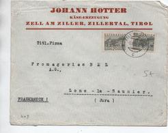 1932 - ENVELOPPE COMMERCIALE De ZELL AM ZILLER Pour LONS LE SAUNIER (JURA) - Covers & Documents