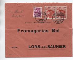 1937 - ENVELOPPE COMMERCIALE De BREGENZ Pour LONS LE SAUNIER (JURA) - Storia Postale