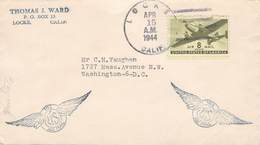 USA - AIRMAIL 1944 LOCKE, CA - WASHINGTON //ak876 - 2c. 1941-1960 Cartas
