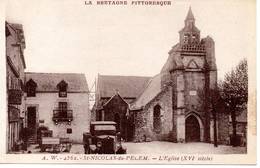 22 - ST-NICOLAS DU PELEM - L'Eglise - Série La Bretagne Pittoresque - Saint-Nicolas-du-Pélem