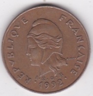 Polynésie Francaise . 100 Francs 1992, Cupro-nickel-aluminium - Polynésie Française