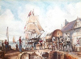 CPSM FALMOUTH - Packet Francis Freeling - Under The Command Of Captain James Cunningham - Russel's Wagon - 1817    L3036 - Falmouth