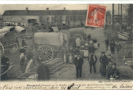 2020 - 04- SOMME - 80 -  OISEMONT - Le Marché Aux Porcs L Ejour De La Foire Des Engelés - Top Animamtion - Oisemont