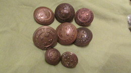 SCARCE WW1 New Zealand Uniform Button Set - 1914-18