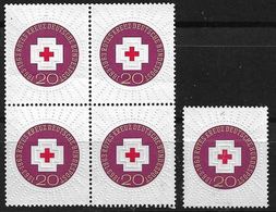 6013j: Bund Mi. 400 ** 5 Stück Rotes Kreuz 1963 - Erste Hilfe