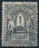 O 1873 Távírda Kőnyomat 1Ft Kék Bélyegzéssel (50.000) - Sonstige & Ohne Zuordnung