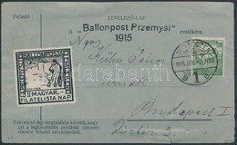 1925 Przemysli Ballonposta Emlékrepülés Levelezőlap / Przemysl Memorial Balloon Flight Postcard - Sonstige & Ohne Zuordnung