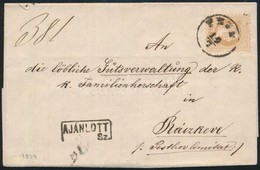 1869 15kr Ajánlott Levélen "PEST" - "RÁCZKEVE" - Sonstige & Ohne Zuordnung