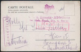 1916 Képeslap Törökországból (Libanonból) "K.u.k. Ersatz-Abteilung Der Geb. Haub. Div. V. Marno" - Sonstige & Ohne Zuordnung