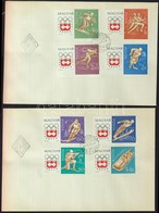 1963 Téli Olimpia (II.)- Innsbruck Vágott Sor 2db FDC-n (3.500) - Sonstige & Ohne Zuordnung