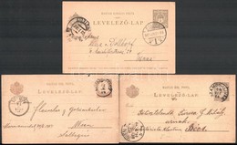 10 Db Futott Díjjegyes Az 1870-es 1910-es évekből - Sonstige & Ohne Zuordnung