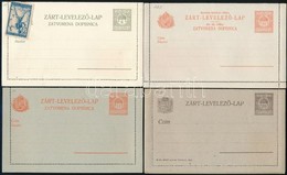 1900-1917 4 Különféle Használatlan Díjjegyes Zárt Levelezőlap - Sonstige & Ohne Zuordnung