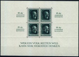 ** Deutsches Reich 1937 Birodalmi Pártnap Blokk Mi Block 11 (Mi EUR 320.-) - Sonstige & Ohne Zuordnung