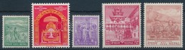 ** Nepál 1956 Koronázás Sor Mi 92-96 (Mi EUR 160.-) - Sonstige & Ohne Zuordnung