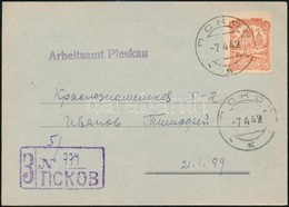 Német Megszállás Pleskau 1942 Helyi Levelezőlap - Sonstige & Ohne Zuordnung