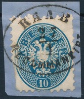 1864 10kr Centrált "RAAB / RECOMMANDIRT" (Gudlin 200 P) - Sonstige & Ohne Zuordnung