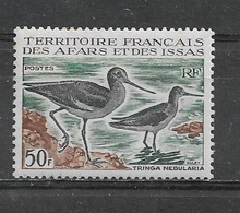 AFARS ET ISSAS -  Yvert  N ° 331 **  TRINGA NEBULARIA - Unused Stamps