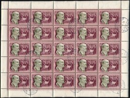 O 1952 Nagy Októberi Szocialista Forradalom (III.) Teljes ívsor (8.000) / Mi 1276-1278 Complete Sheets - Sonstige & Ohne Zuordnung