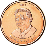 Vatican, 5 Euro Cent, 2005, Unofficial Private Coin, FDC, Copper Plated Steel - Essais Privés / Non-officiels